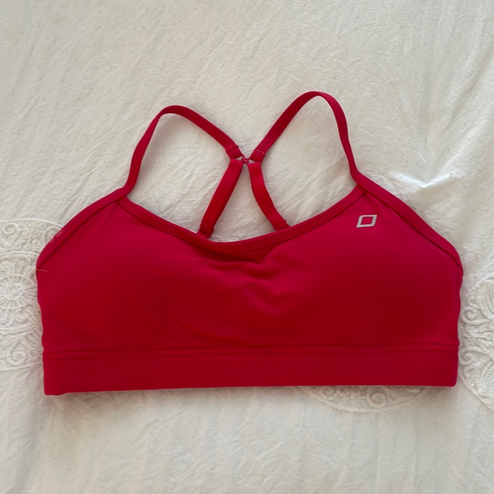 Size small bright red Lorna Jane sports bra